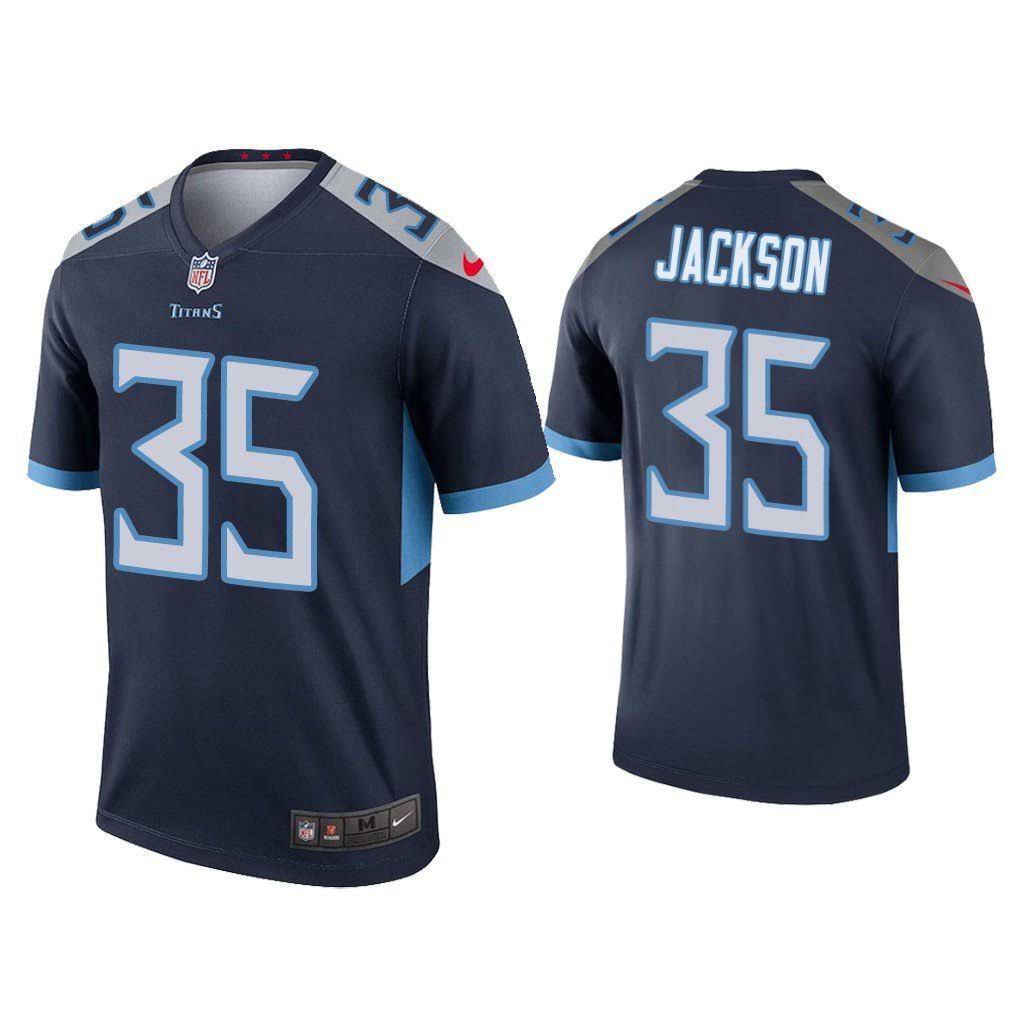 Men Tennessee Titans #35 Chris Jackson Nike Navy Legend NFL Jersey->tennessee titans->NFL Jersey